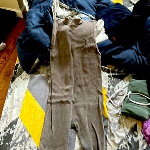 Smoke gray back zipper forever, 21 bodysuit jumper